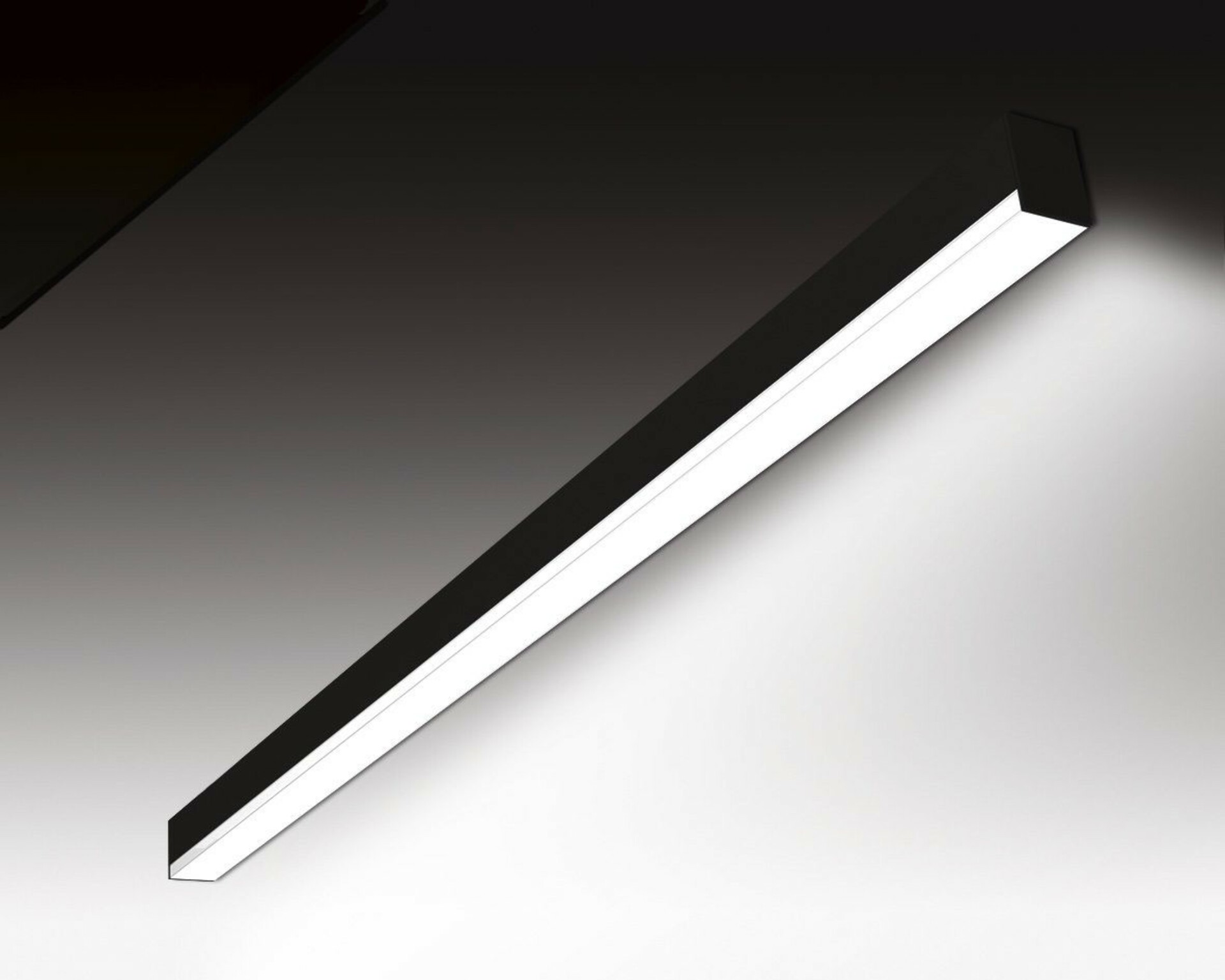 SEC Nástěnné LED svítidlo WEGA-MODULE2-DB-DIM-DALI, 23 W, černá, 1409 x 50 x 65 mm, 3000 K, 3000 lm 320-B-163-01-02-SP