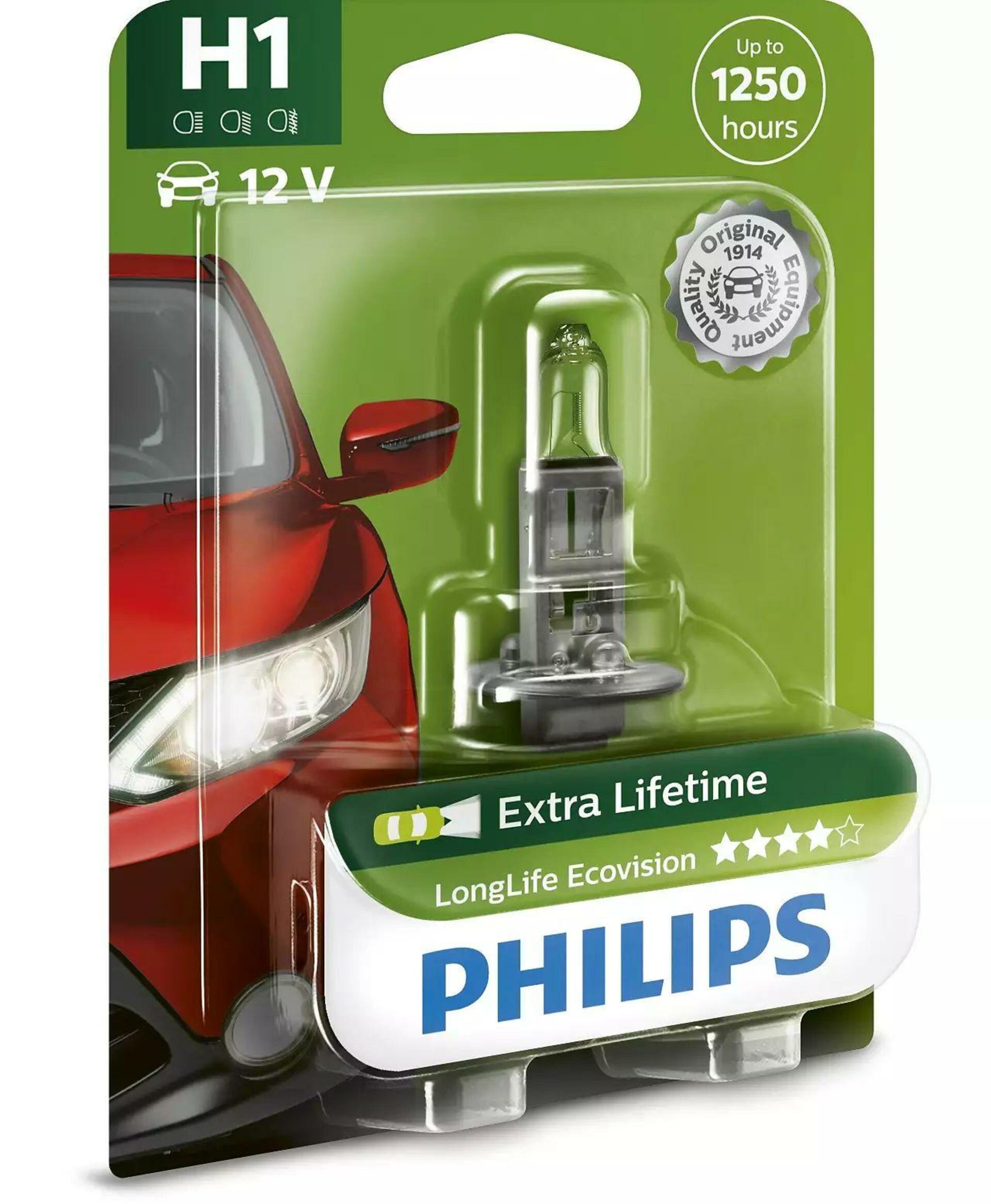 Philips H1 Long Life EcoVision 12V 12258LLECOB1