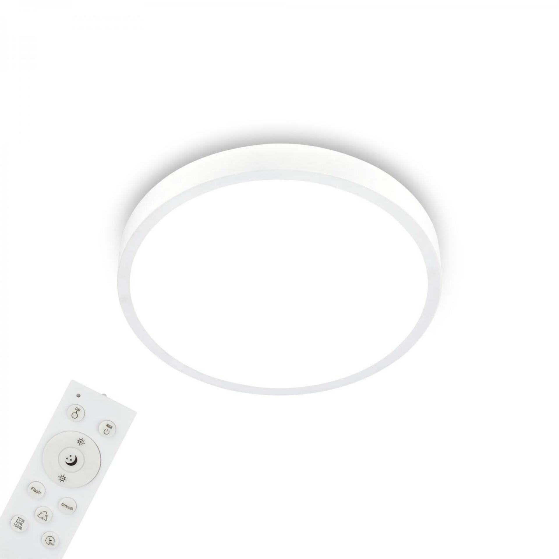 BRILONER RGBW LED přisazené svítidlo pr. 38 cm, 22 W, 2900 lm, bílé BRILO 3709-016