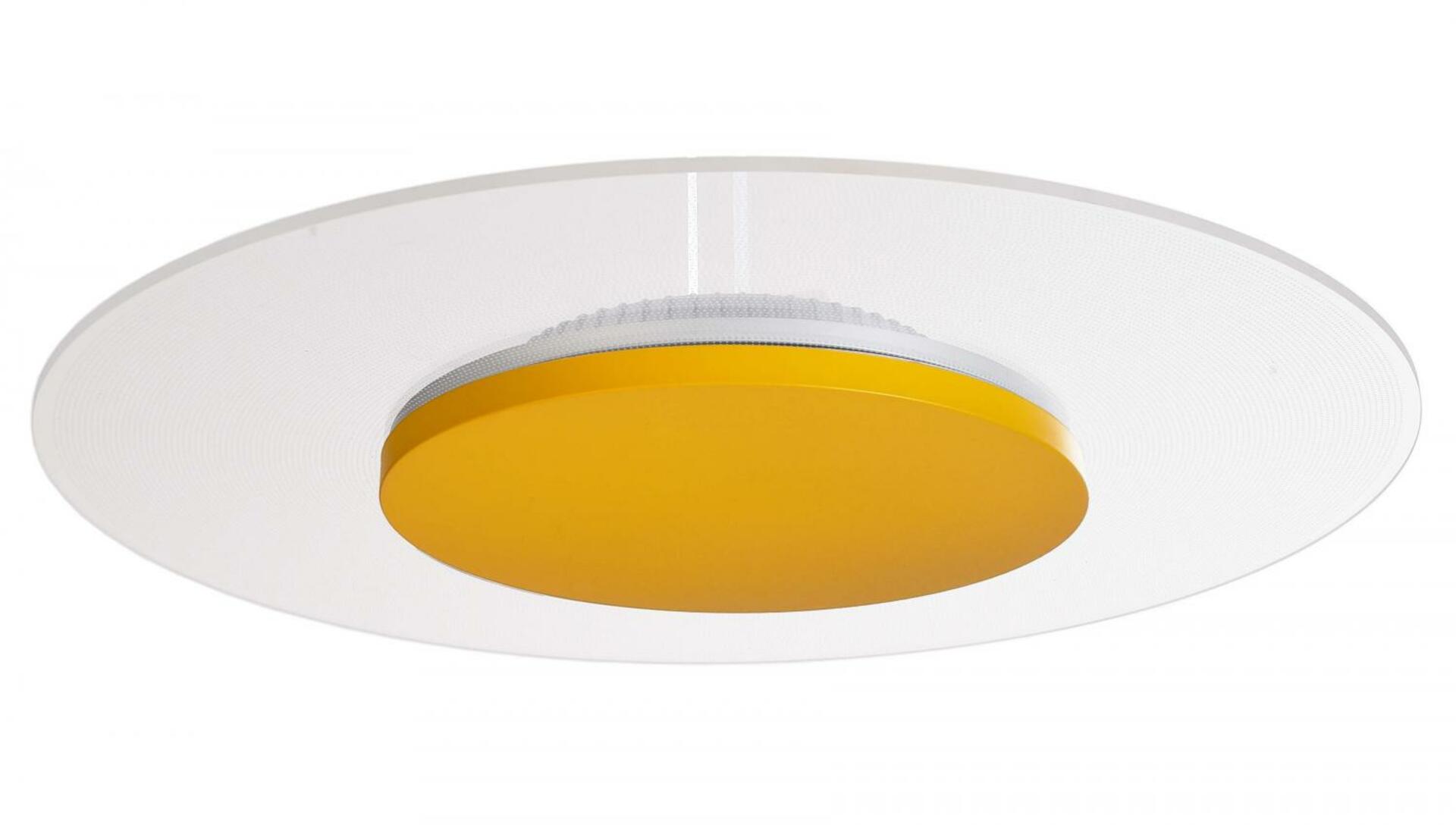 Light Impressions Deko-Light stropní přisazené svítidlo Zaniah 18W, kryt šafranová žlutá 220-240V AC/50-60Hz 18,00 W 3000 K 2021,68 lm bílá 620045