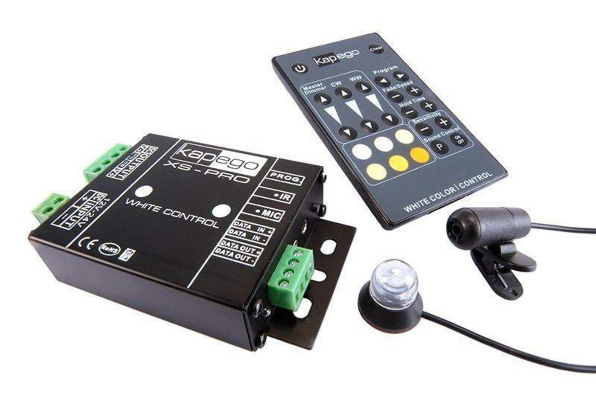 Light Impressions Deko-Light řídící jednotka XS-Pro White Color 12-24V DC IR-dálkové ovládání 2 CH  843102