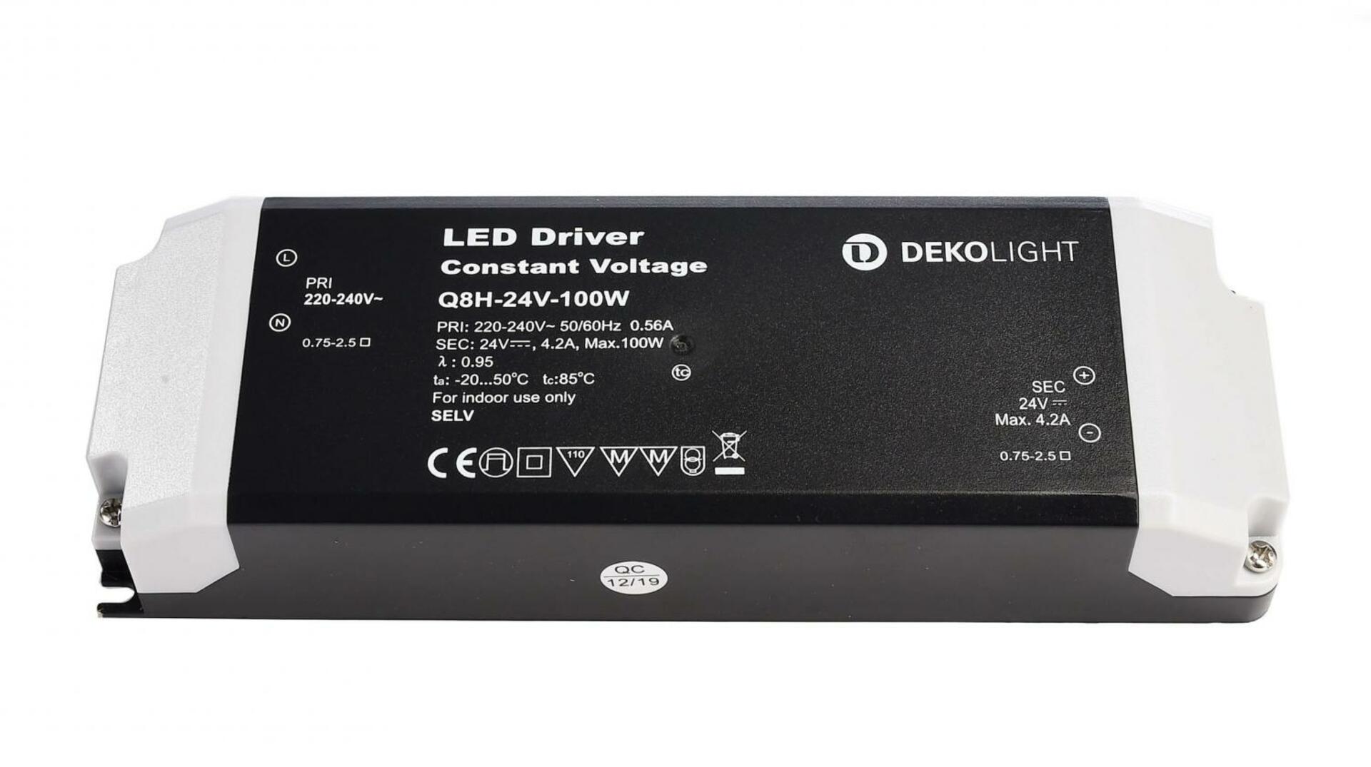 Light Impressions Deko-Light napájení BASIC, CV, Q8H-24-100W konstantní napětí 0-4200 mA IP20 24V DC 100,00 W  862166
