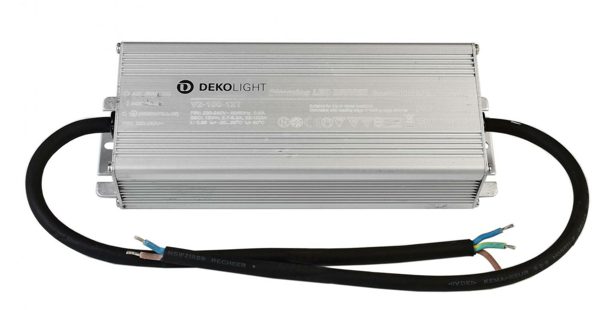 Light Impressions Deko-Light LED-napájení IP, DIM CV, 12V 33-100W konstantní napětí 2700-8300 mA IP67 stmívatelné 12V DC 33,00-100,00 W 872135