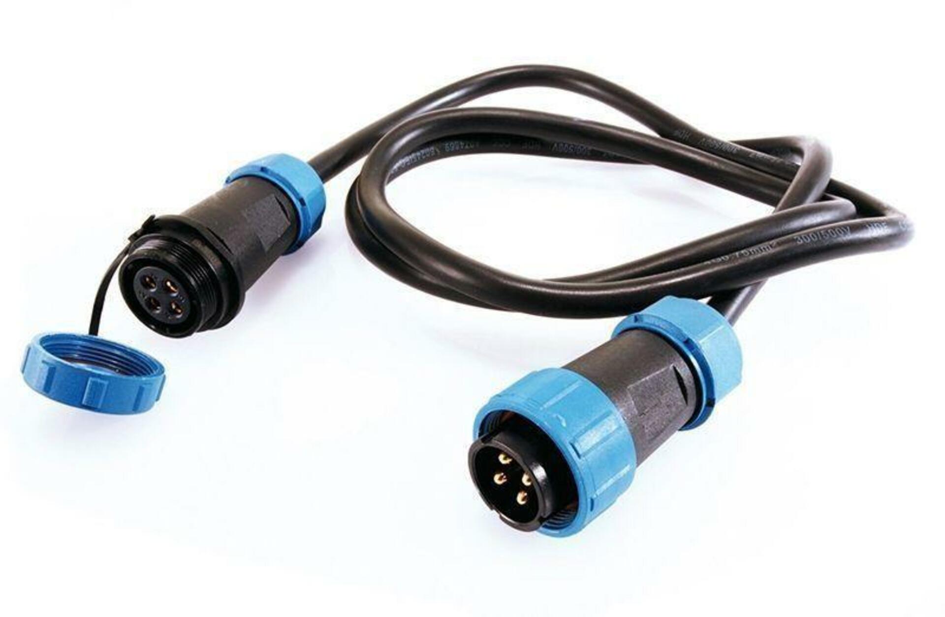Light Impressions Deko-Light Weipu HQ 12/24/48V spojovací kabel 4-pólový kabelový systém 5000 mm 940047