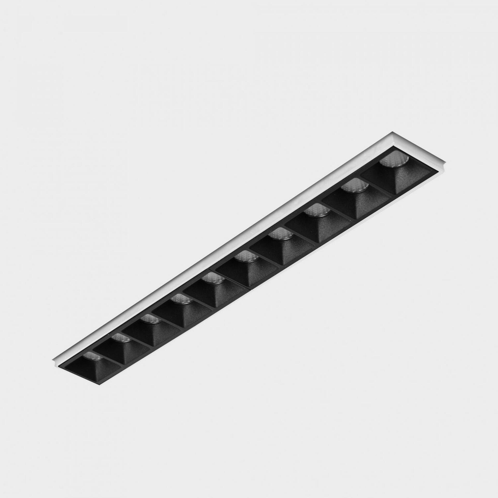 KOHL LIGHTING KOHL-Lighting NSES bezrámečkové zapuštěné svítidlo 270x35 mm bílá-černá 20 W CRI 90 2700K PUSH