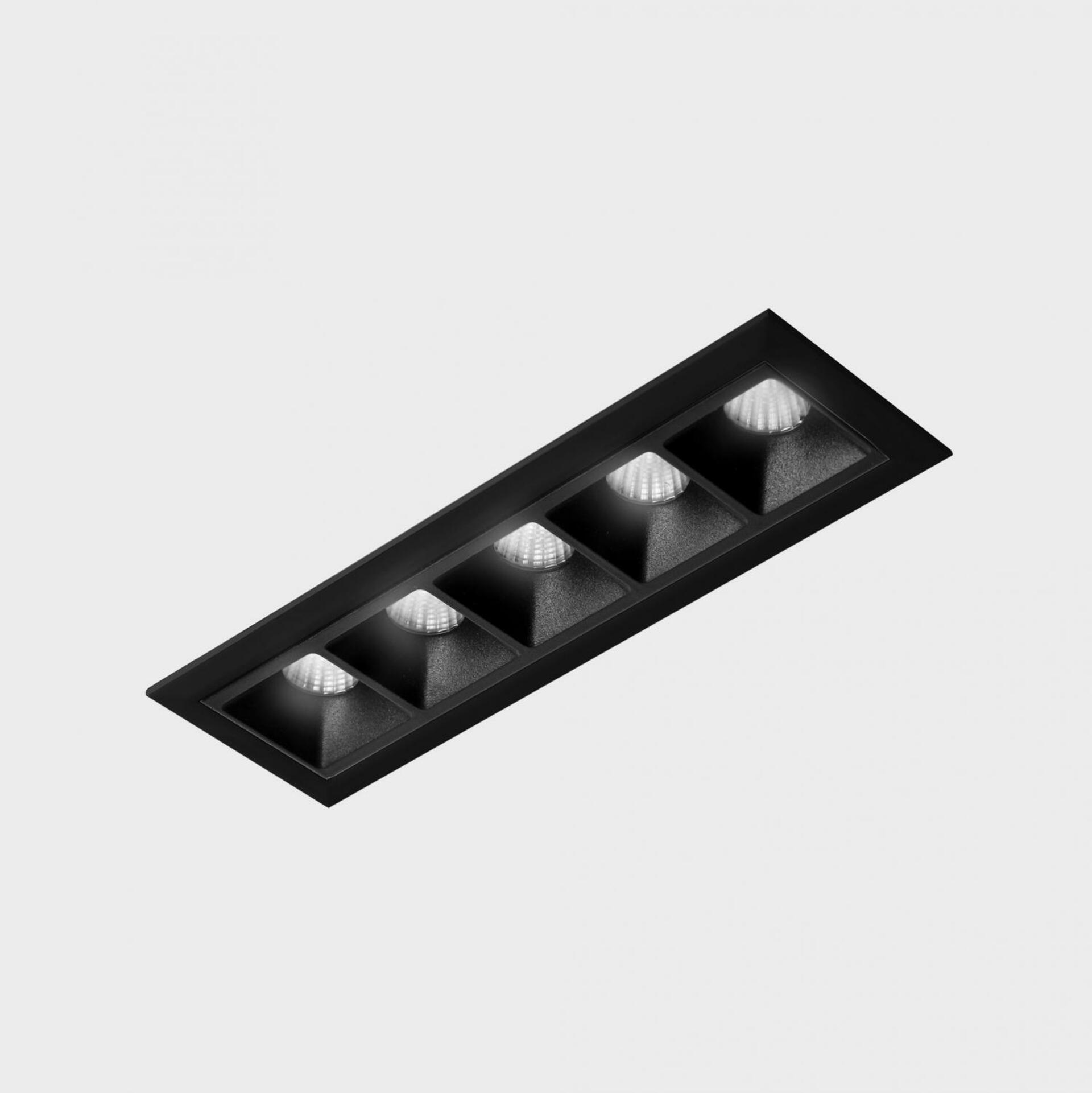 KOHL LIGHTING KOHL-Lighting NSES zapuštěné svítidlo s rámečkem 147x45 mm černá 10 W CRI 90 3000K PUSH