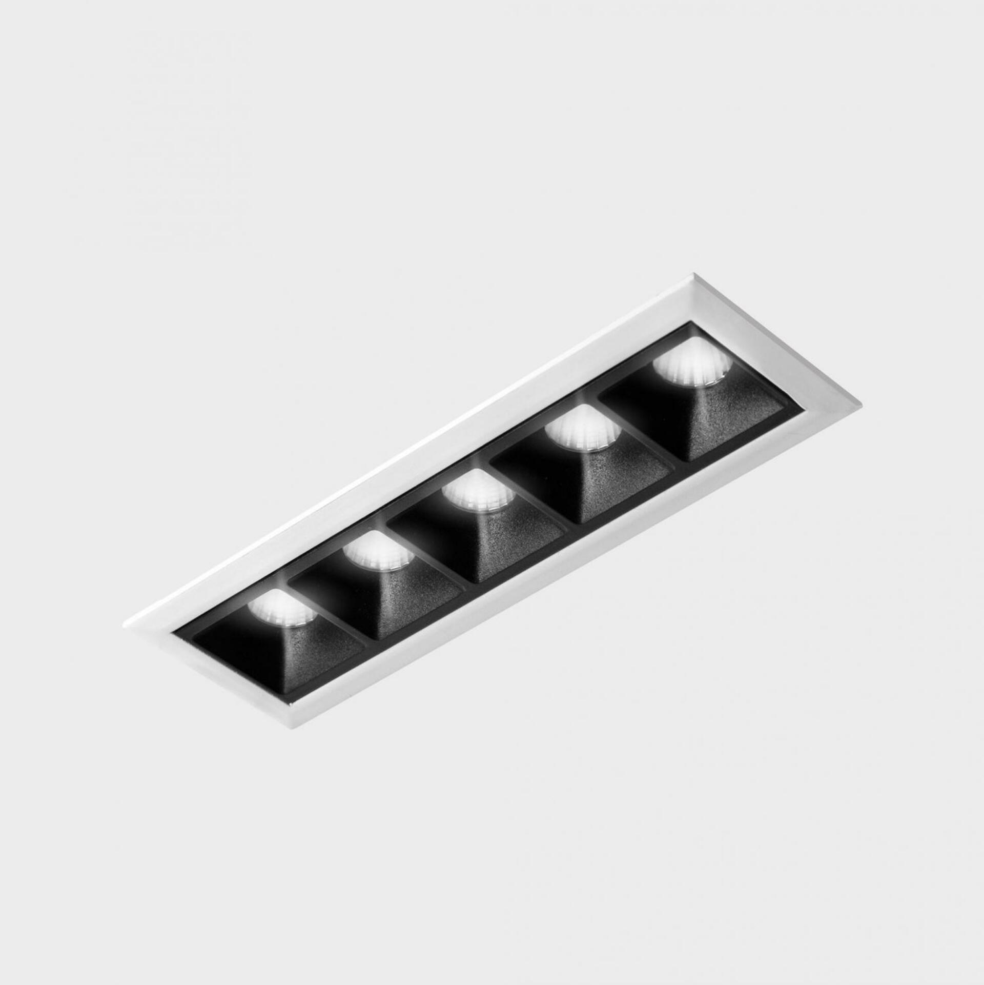 KOHL LIGHTING KOHL-Lighting NSES zapuštěné svítidlo s rámečkem 147x45 mm bílá-černá 10 W CRI 90 3000K PUSH