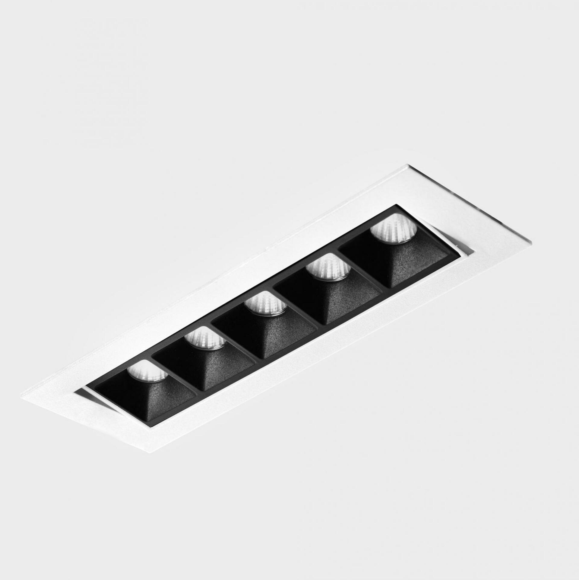 KOHL LIGHTING KOHL-Lighting NSES TILT zapuštěné svítidlo s rámečkem 167x58 mm bílá-černá 10 W CRI 90 4000K PUSH