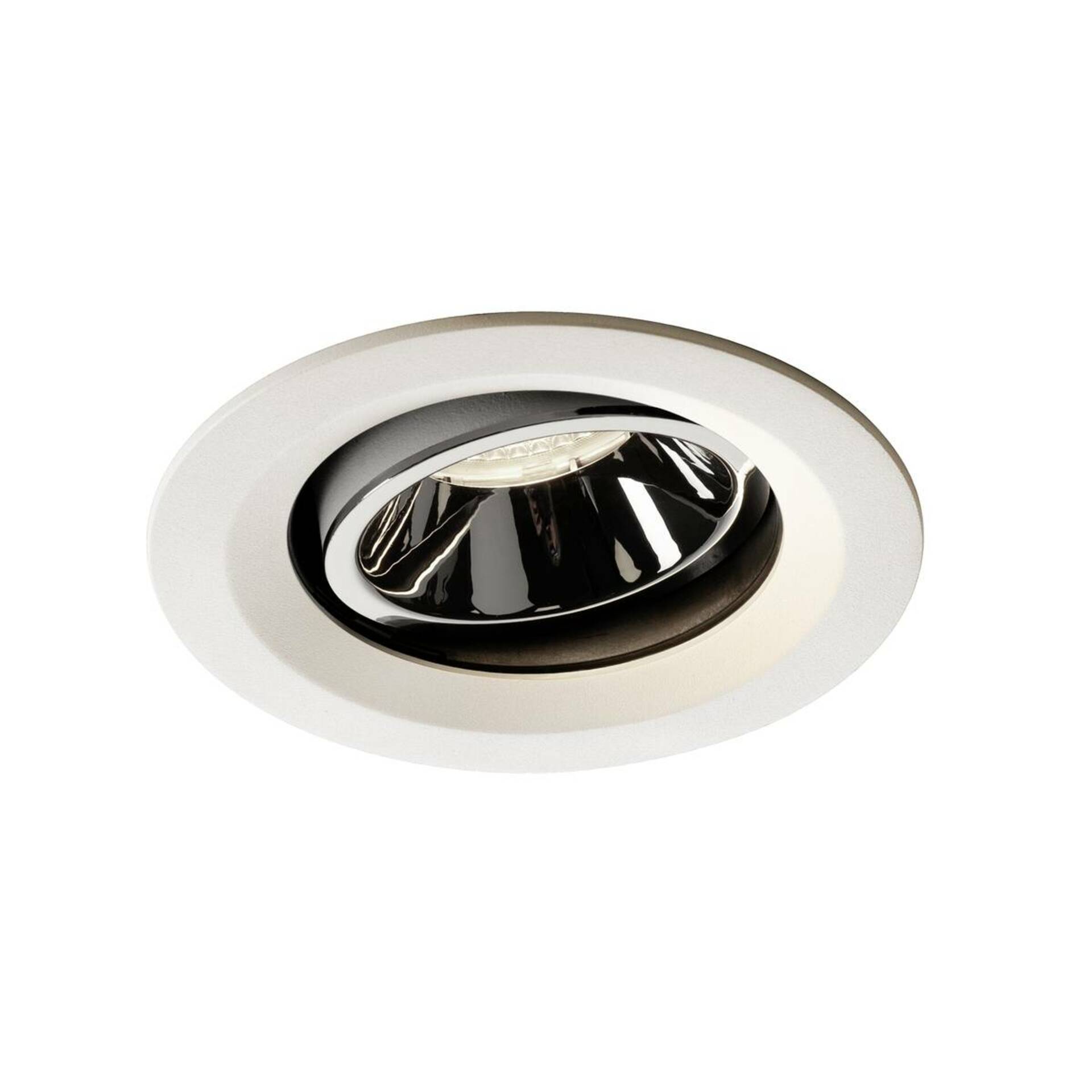 SLV BIG WHITE NUMINOS MOVE DL M vnitřní LED zápustné stropní svítidlo bílá/chrom 4000 K 40° otočné a výkyvné 1003618