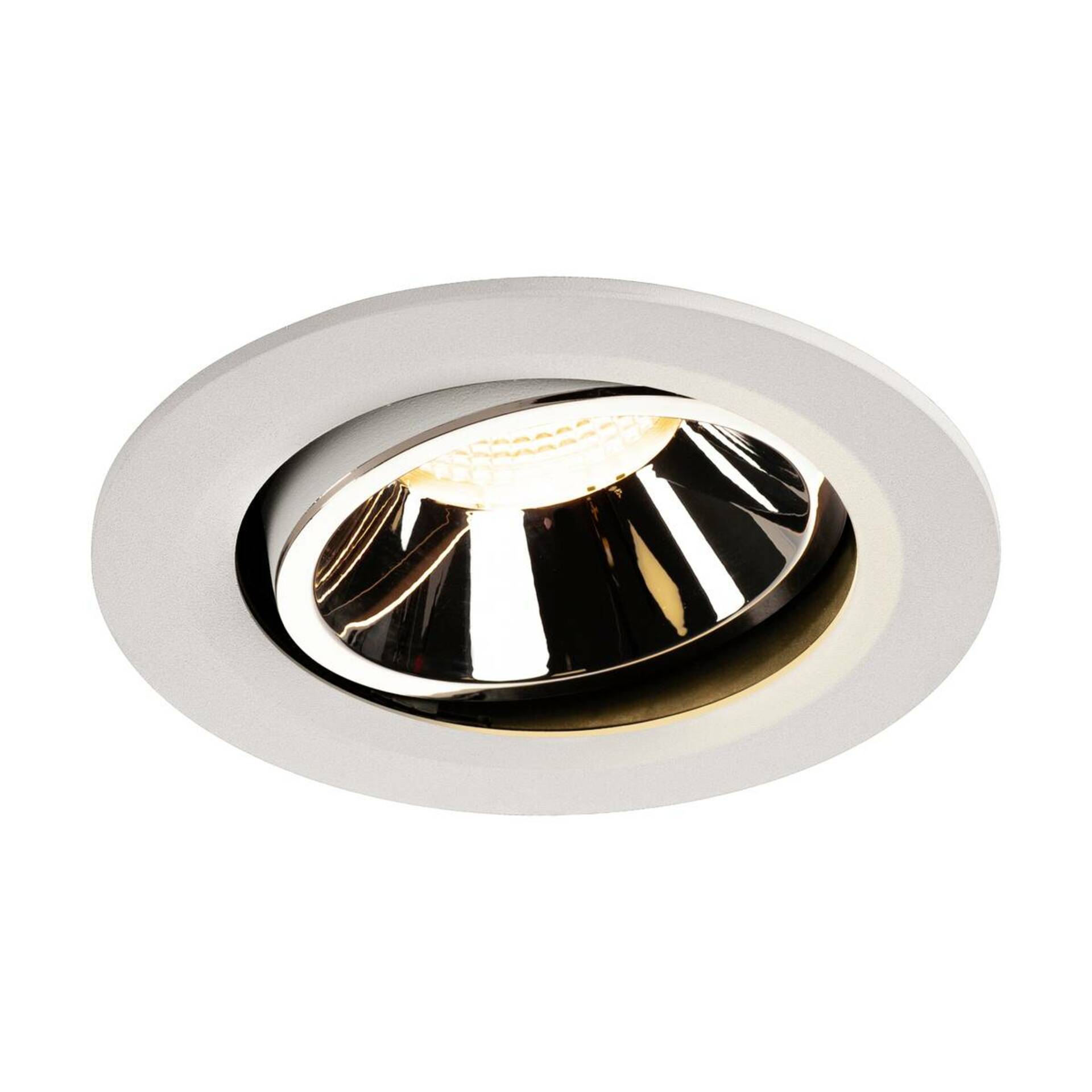 SLV BIG WHITE NUMINOS MOVE DL L vnitřní LED zápustné stropní svítidlo bílá/chrom 3000 K 55° otočné a výkyvné 1003669