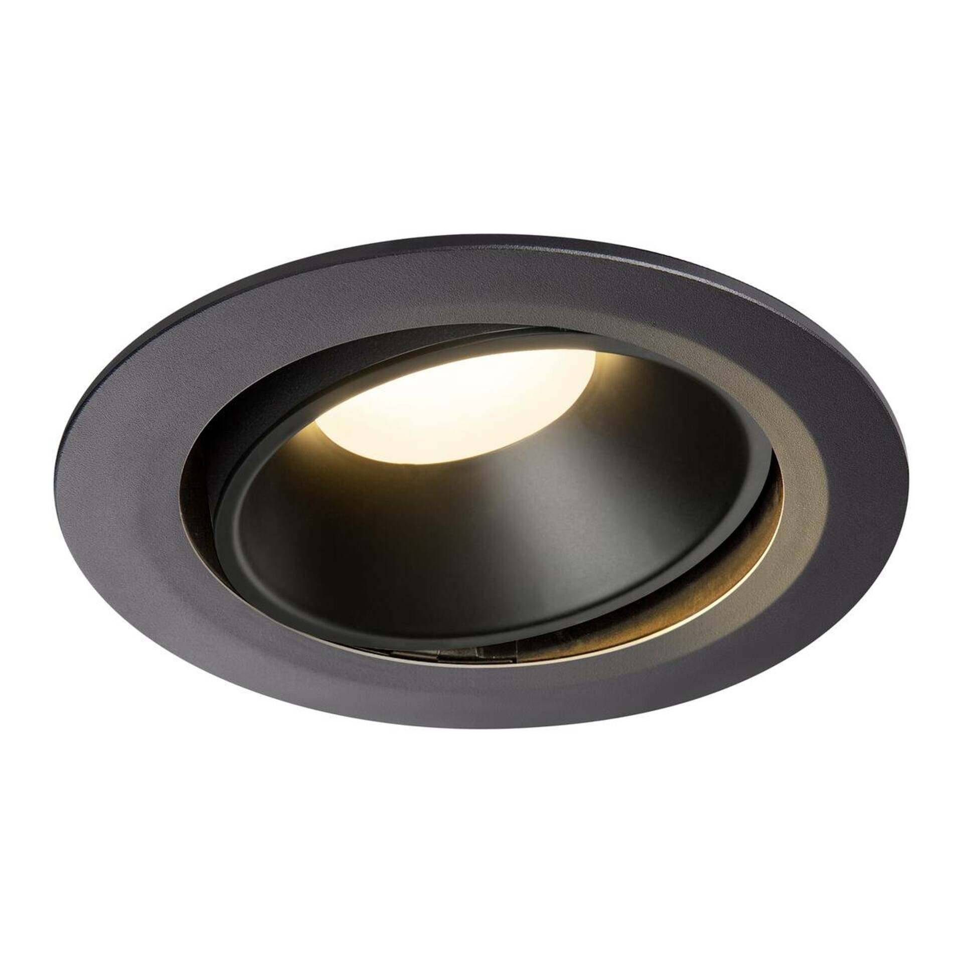 SLV BIG WHITE NUMINOS MOVE DL XL vnitřní LED zápustné stropní svítidlo černá/černá 3000 K 55° otočné a výkyvné 1003727