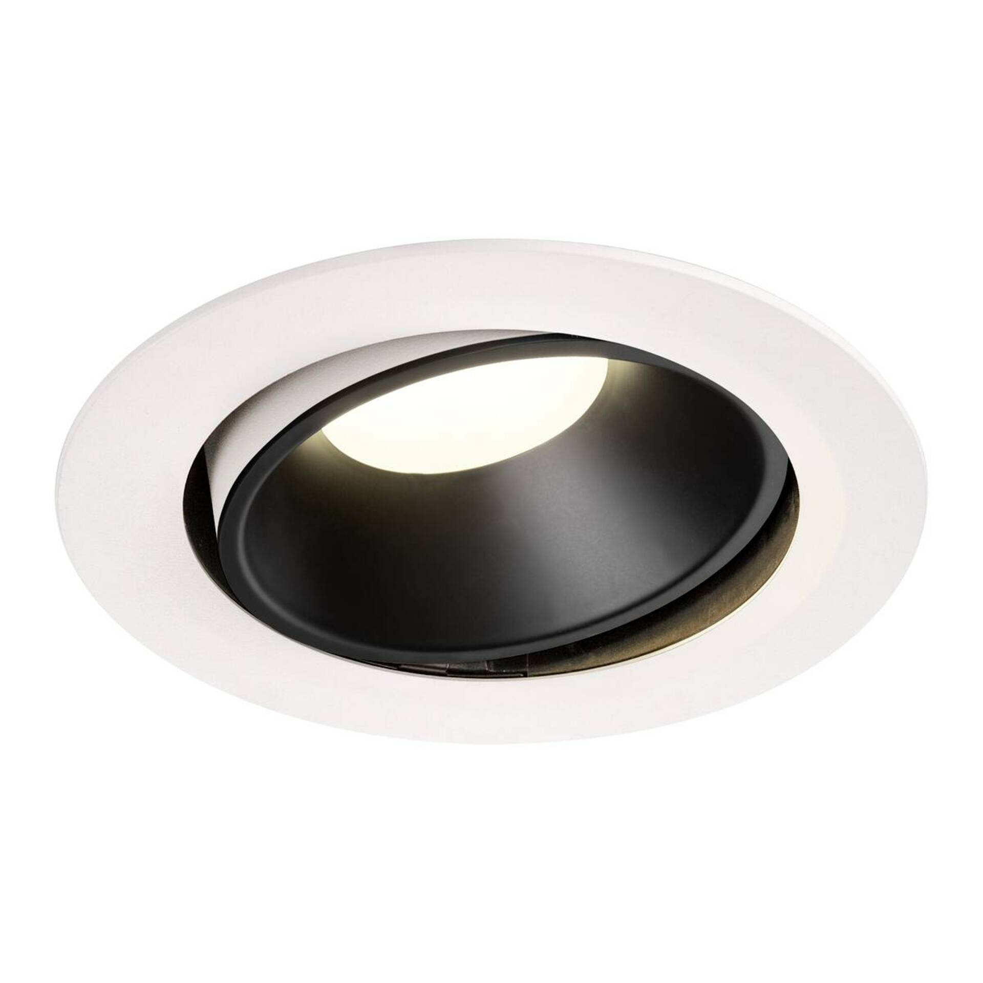 SLV BIG WHITE NUMINOS MOVE DL XL vnitřní LED zápustné stropní svítidlo bílá/černá 4000 K 40° otočné a výkyvné 1003760
