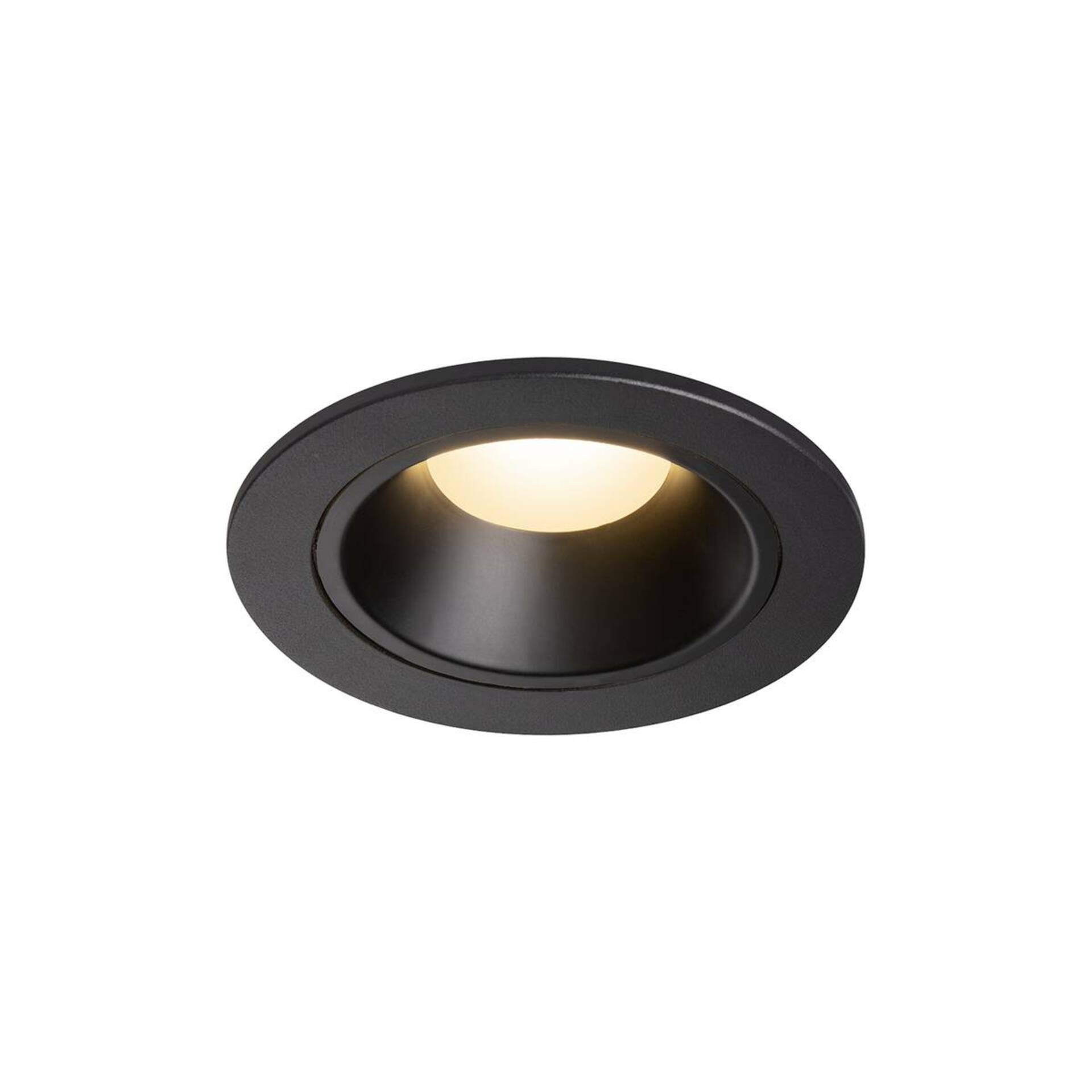 SLV BIG WHITE NUMINOS DL S vnitřní LED zápustné stropní svítidlo černá/černá 3000 K 55° včetně listových pružin 1003799