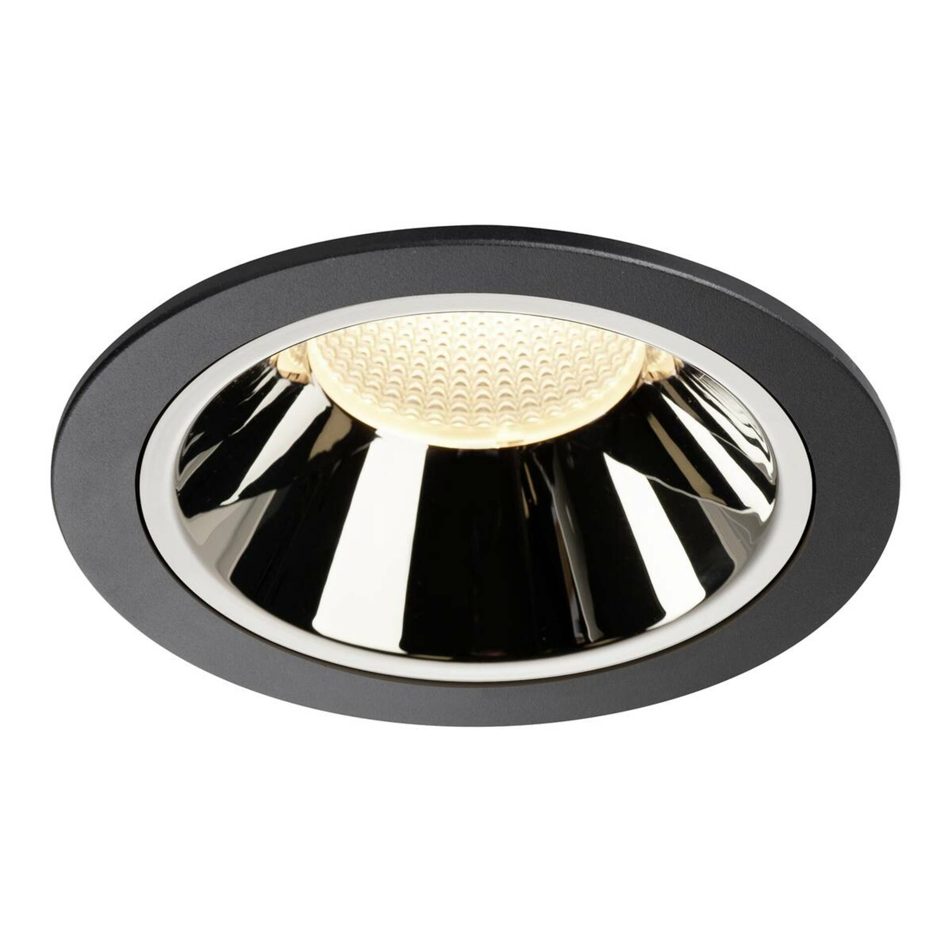 SLV BIG WHITE NUMINOS DL XL vnitřní LED zápustné stropní svítidlo černá/chrom 3000 K 55° 1004017