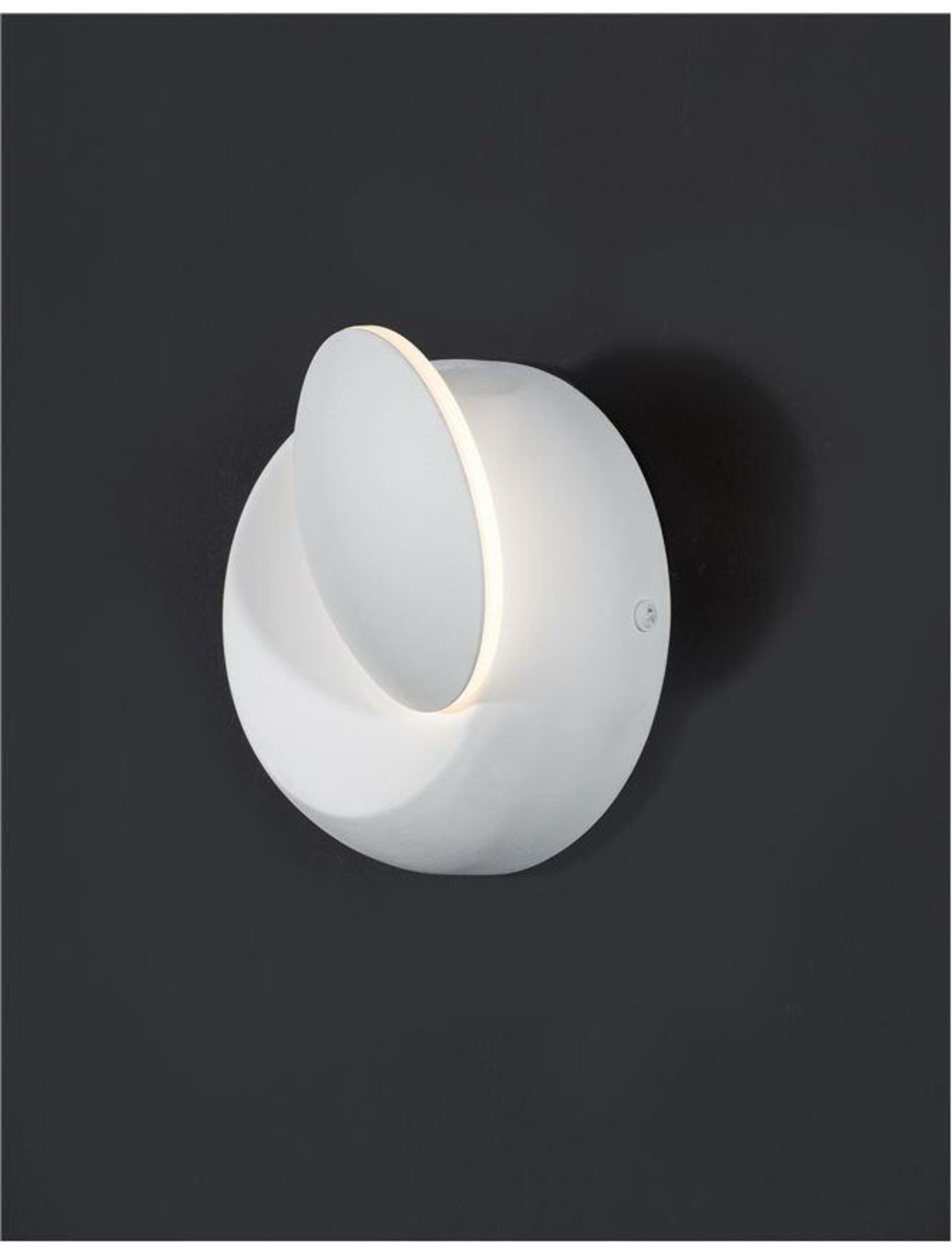 Nova Luce Kovové nástěnné LED svítidlo Odin s možností vyklopení - pr. 140 x 70 mm, 5 W, bílá NV 910161