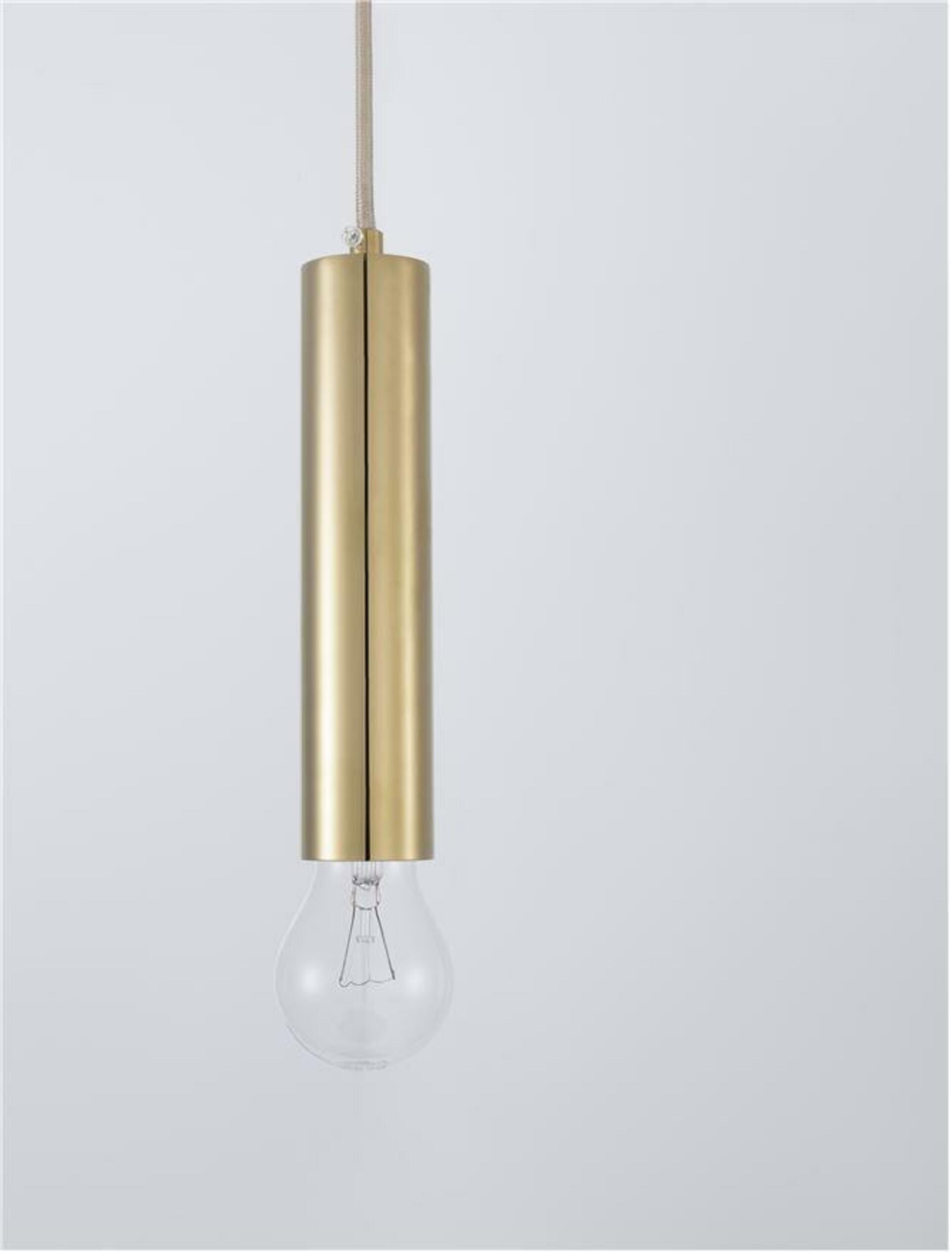 NOVA LUCE závěsné svítidlo NORWAY zlatý hliník zlatý kabel E27 1x12W 230V IP20 bez žárovky 9287946