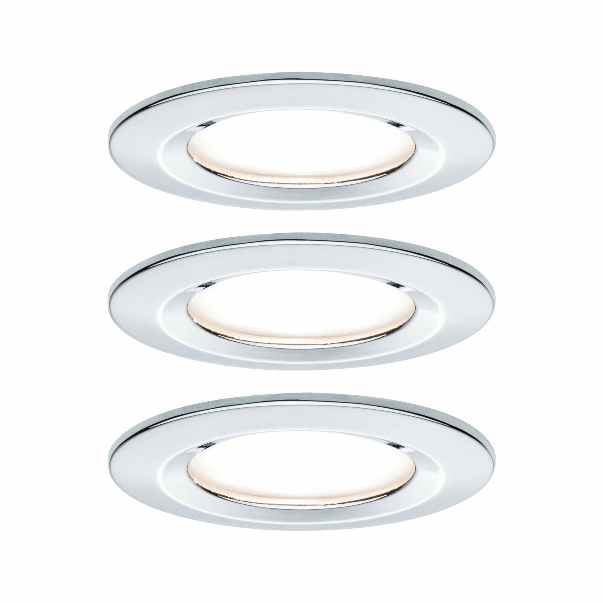 PAULMANN Vestavné svítidlo LED Nova kruhové 3x6,5W chrom nevýklopné 3-krokové-stmívatelné 934.99 P 93499