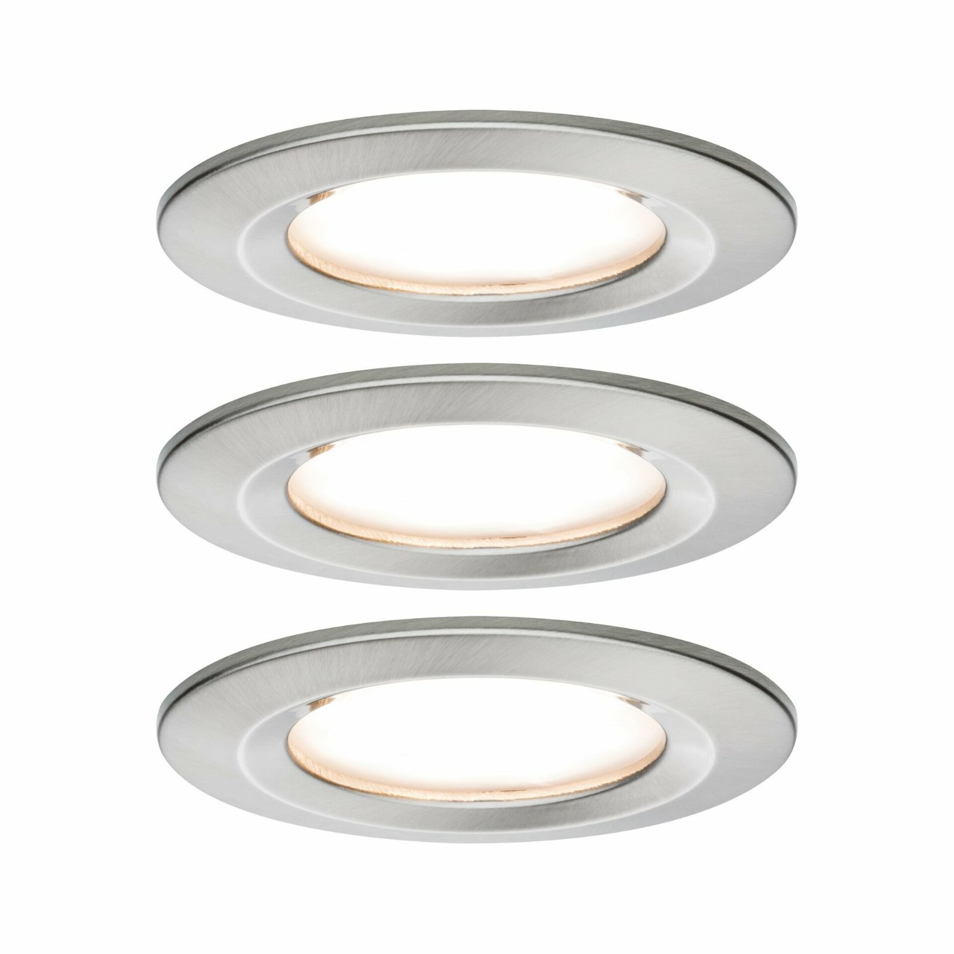 Paulmann vestavné svítidlo LED Coin Slim IP44 kruhové 6,8W kov 3ks sada stmívatelné 938.73 P 93873