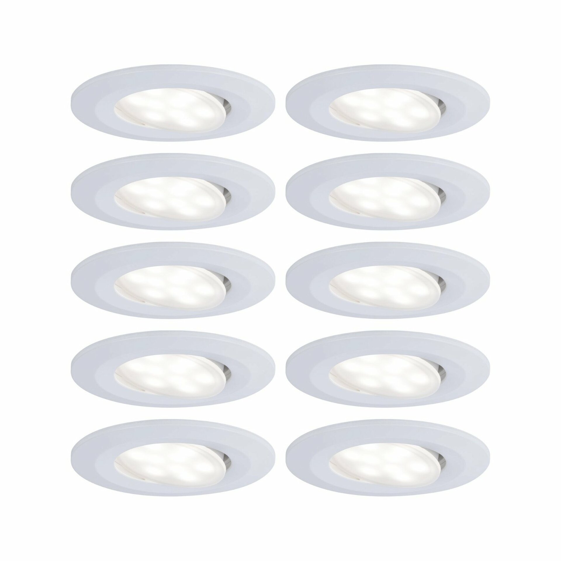 PAULMANN Vestavné svítidlo LED Calla kruhové 10x6W bílá mat výklopné 999.22 P 99922