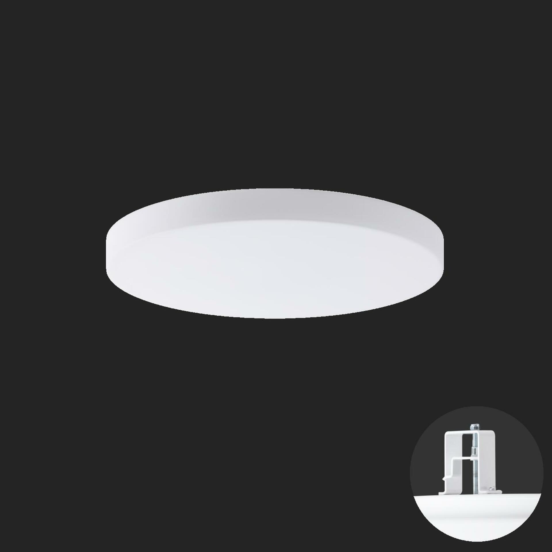 OSMONT 67101 CARINA V1 stropní/nástěnné skleněné polovestavné svítidlo bílá IP44 3000 K 24W LED