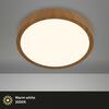 BRILONER LED přisazené svítidlo, pr. 38 cm, 24 W, 2900 lm, barva dřeva BRILO 3725-014