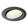 BIG WHITE NUMINOS MOVE DL XL vnitřní LED zápustné stropní svítidlo černá/bílá 4000 K 40° otočné a výkyvné 1003749