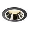 BIG WHITE NUMINOS DL L vnitřní LED zápustné stropní svítidlo černá/chrom 3000 K 55° 1003945