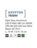 NOVA LUCE venkovní nástěnné svítidlo KRYPTON tmavě šedý hliník LED 6W 3000K 220-240V 32st. IP54 752250