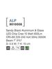 NOVA LUCE venkovní nástěnné svítidlo ALP černý hliník a sklo LED Chip Cree 2x10W 220-240V 3000K 7st. IP65 9010008
