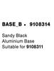 NOVA LUCE základna BASE_b černý hliník základna vhodná pro 9108311 9108314