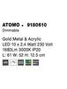 NOVA LUCE stropní svítidlo ATOMO zlatý kov a akryl LED 10 x 2.4W 230V 3000K IP20 stmívatelné 9180610