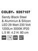 NOVA LUCE nástěnné svítidlo COLBY černý hliník a akryl LED 12W 230V 3000K IP20 9267107