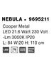 NOVA LUCE závěsné svítidlo NEBULA zlatý kov LED 22W 230V 3000K IP20 9695211