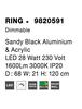 NOVA LUCE závěsné svítidlo RING černý hliník a akryl LED 28W 230V 3000K IP20 stmívatelné 9820591
