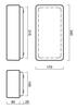 OSMONT 41400 JENA 2 stropní/nástěnné skleněné svítidlo bílá IP43 2x60W E27