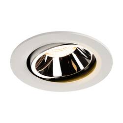 BIG WHITE NUMINOS MOVE DL L vnitřní LED zápustné stropní svítidlo bílá/chrom 2700 K 40° otočné a výkyvné 1003642
