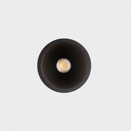 KOHL-Lighting NOON zapuštěné svítidlo s rámečkem pr. 70 mm černá 38° 5 W  CRI 80 2700K PUSH