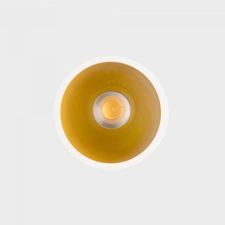 KOHL-Lighting NOON zapuštěné svítidlo s rámečkem pr.83 mm bílá-zlatá 38° 7 W  CRI 80 4000K PUSH