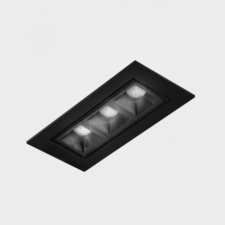 KOHL-Lighting NSES TILT zapuštěné svítidlo s rámečkem 123x58 mm černá 6 W CRI 90 4000K DALI