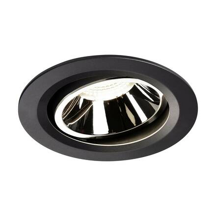 BIG WHITE NUMINOS MOVE DL L vnitřní LED zápustné stropní svítidlo černá/chrom 4000 K 40° otočné a výkyvné 1003678