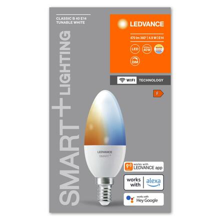 LEDVANCE SMART+ WiFi B40 4,9W 230V TW FR E14 4058075778573