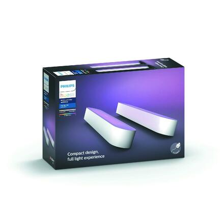 Hue LED White and Color Ambiance Stolní svítidlo Philips Play double pack 78202/31/P7 bílý 2200K-6500K RGB
