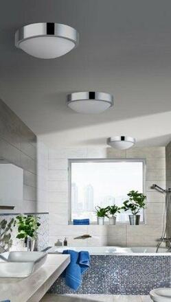 Koupelnové stropní přisazené svítidlo AZzardo Colette AZ1311 E27 2x40W IP44 31cm chromové