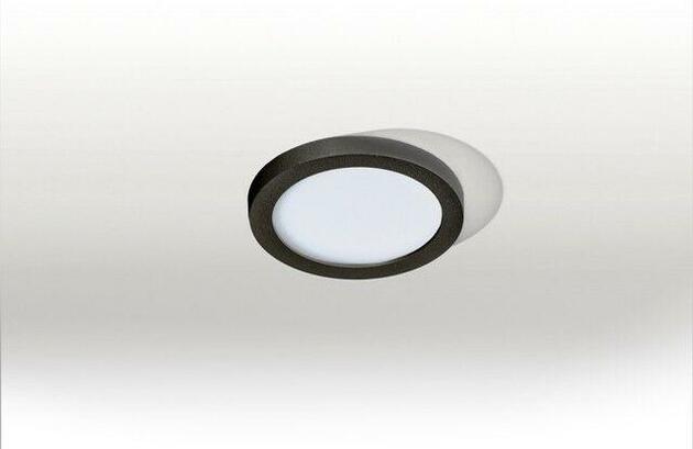 LED Stropní zápustné bodové svítidlo AZzardo Slim 9 Round 4000K IP44 black AZ2835 6W 500lm 4000K IP44 9cm kulaté černé