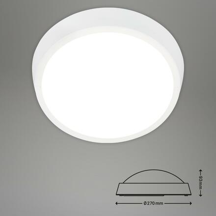 BRILONER LED venkovní svítidlo pr. 27 cm 24W 2160lm bílé IP44 BRILO 3018-016