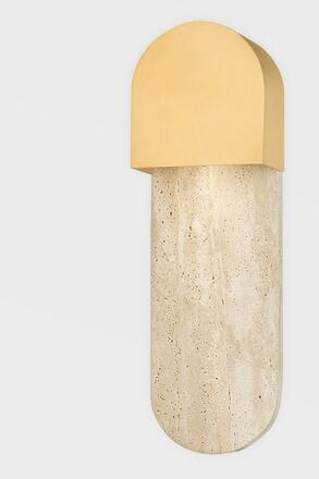 HUDSON VALLEY nástěnné svítidlo HOBART ocel staromosaz GU10 1x9W 1851-AGB-CE