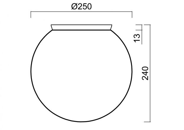 OSMONT 43972 STYX 2 stropní/nástěnné skleněné svítidlo bílá IP65 40W E27
