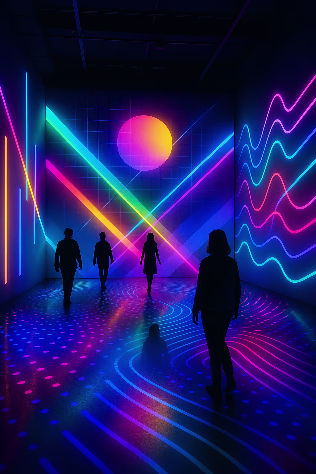 Neony v galeriích- umění
