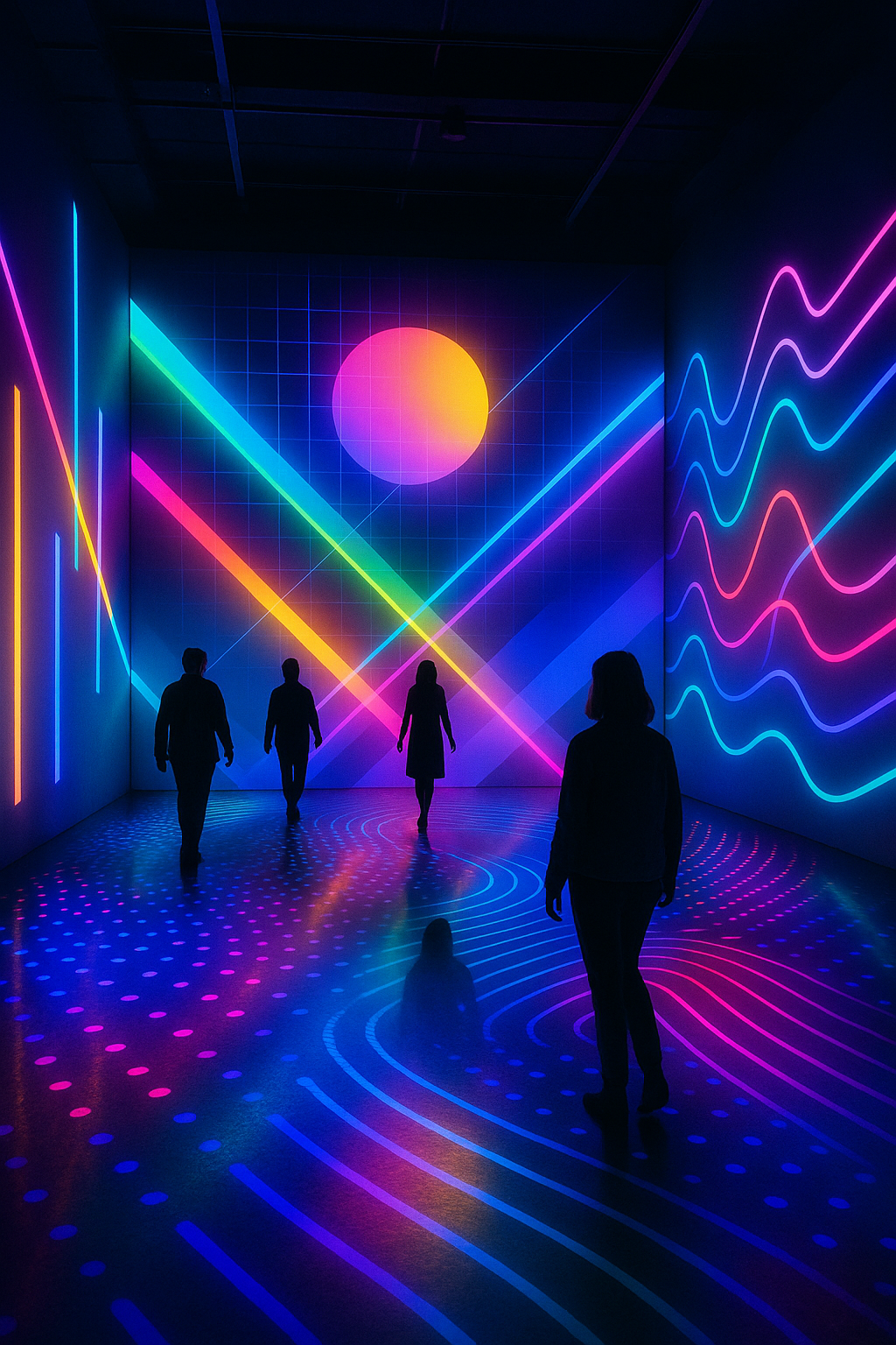 Neony v galeriích- umění