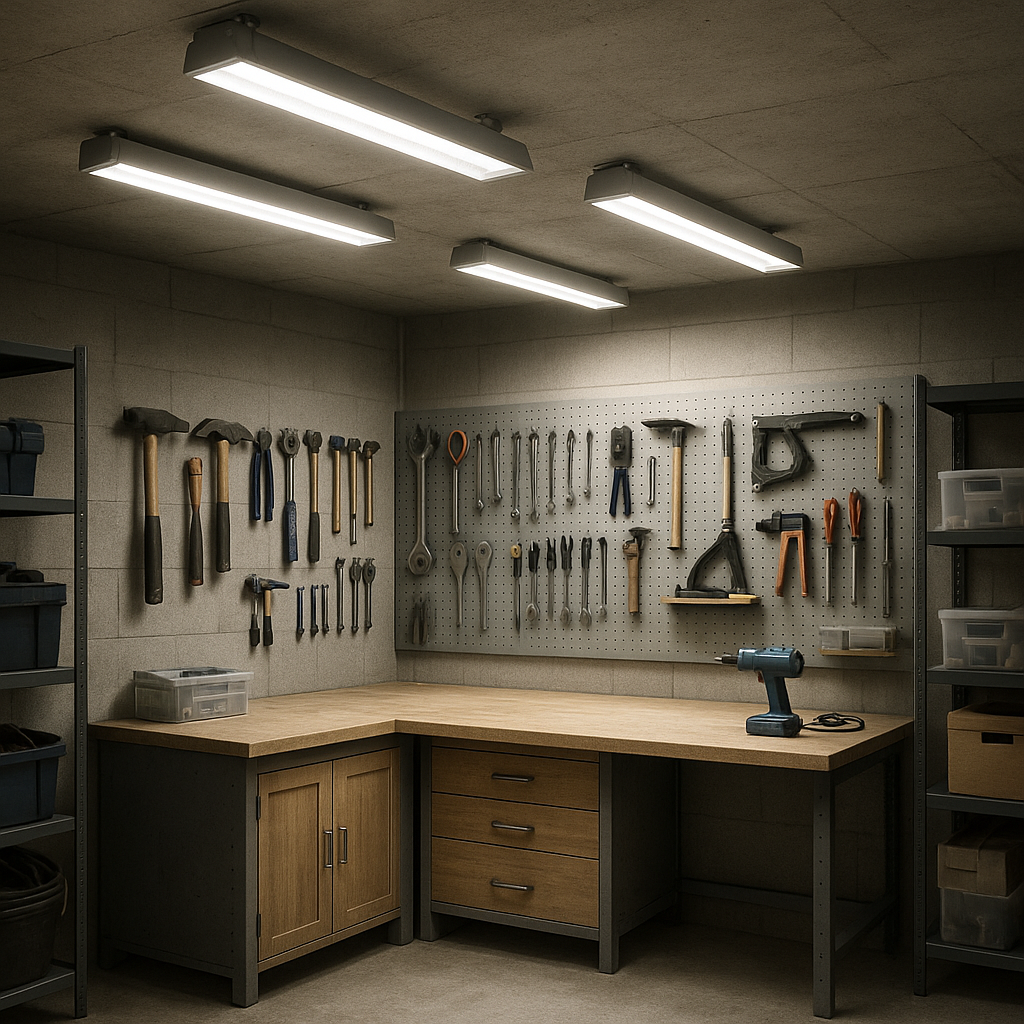 Osvětlení dílny